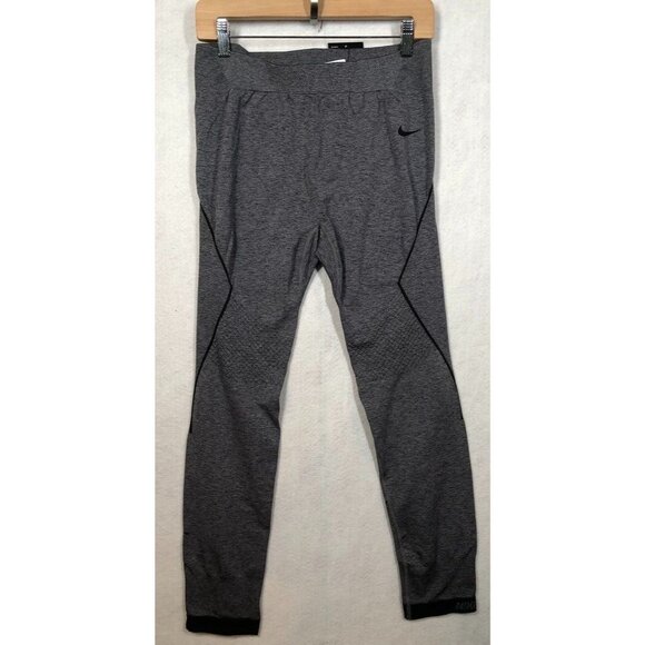 Nike Pro Hyperwarm Limitless Training Tights Charcoal Gray 704004 Womens Large L - Picture 2 of 11